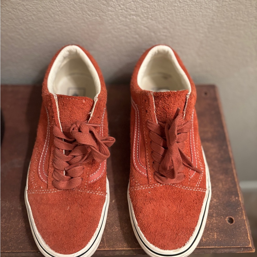 Vans Red Suede Sneakers